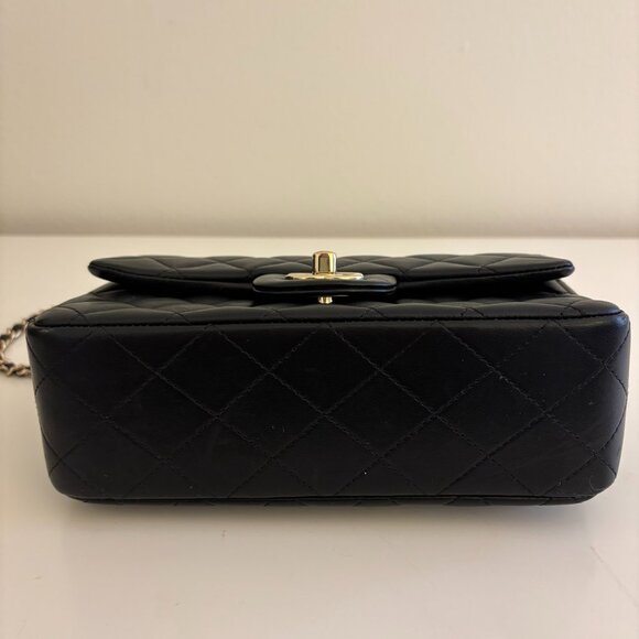 CHANEL Quilted Leather Mini Flap Bag with Top Handle - Picture 10 of 16